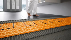 Schluter Ditra Heat installation heated bathroom floors Vancouver