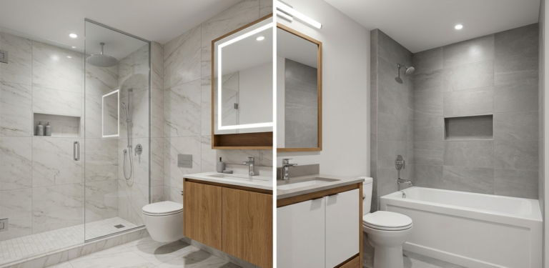 walk in shower vs tub vancouver