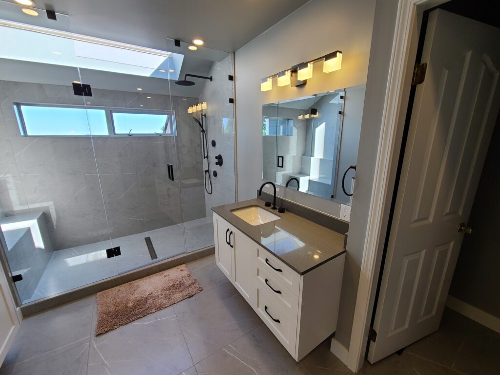 Step up esnsuite tub conversion after