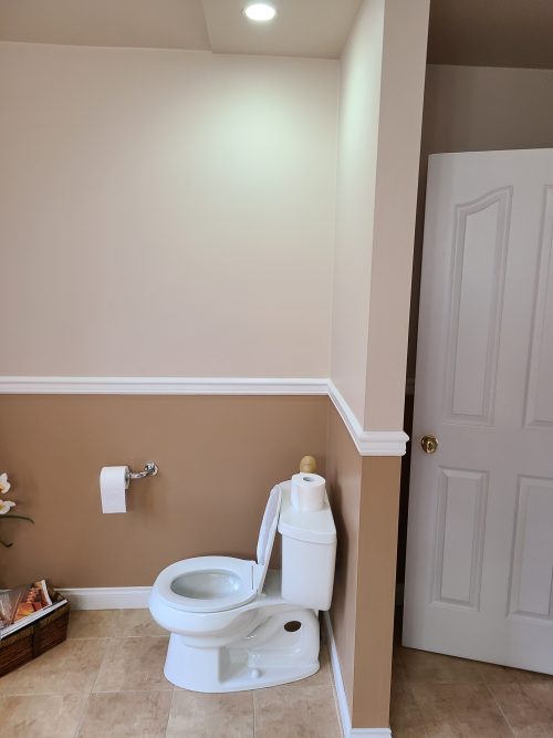 before toilet location - North Vancouver Bathroom Renovation