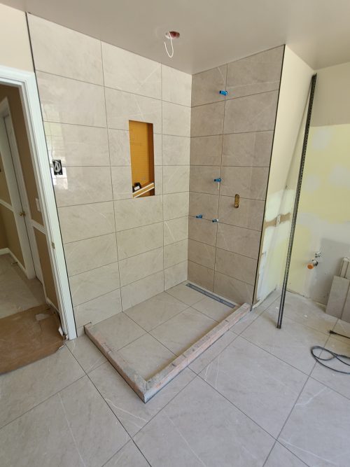 New shower - North Vancouver bathroom renovation